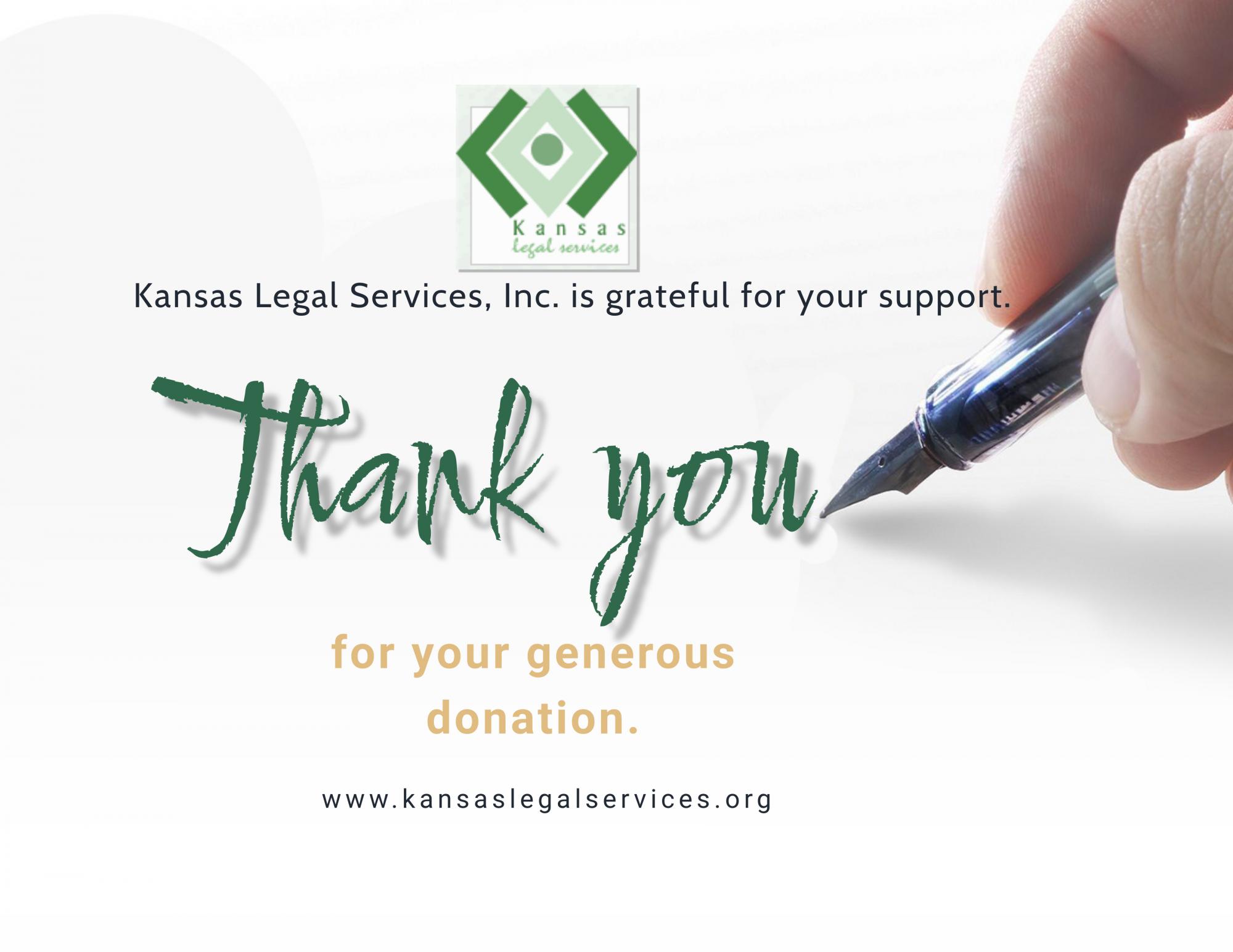 Thank you poster for donors