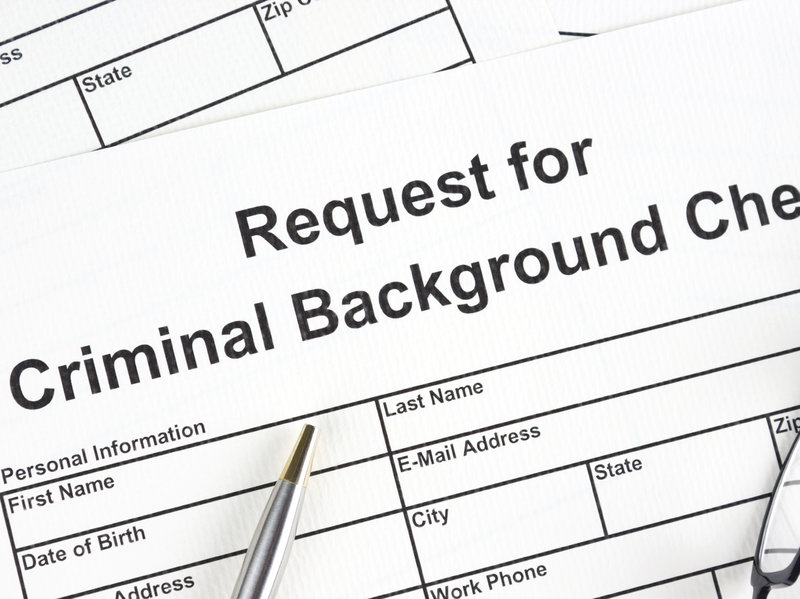 form to do a criminal background check