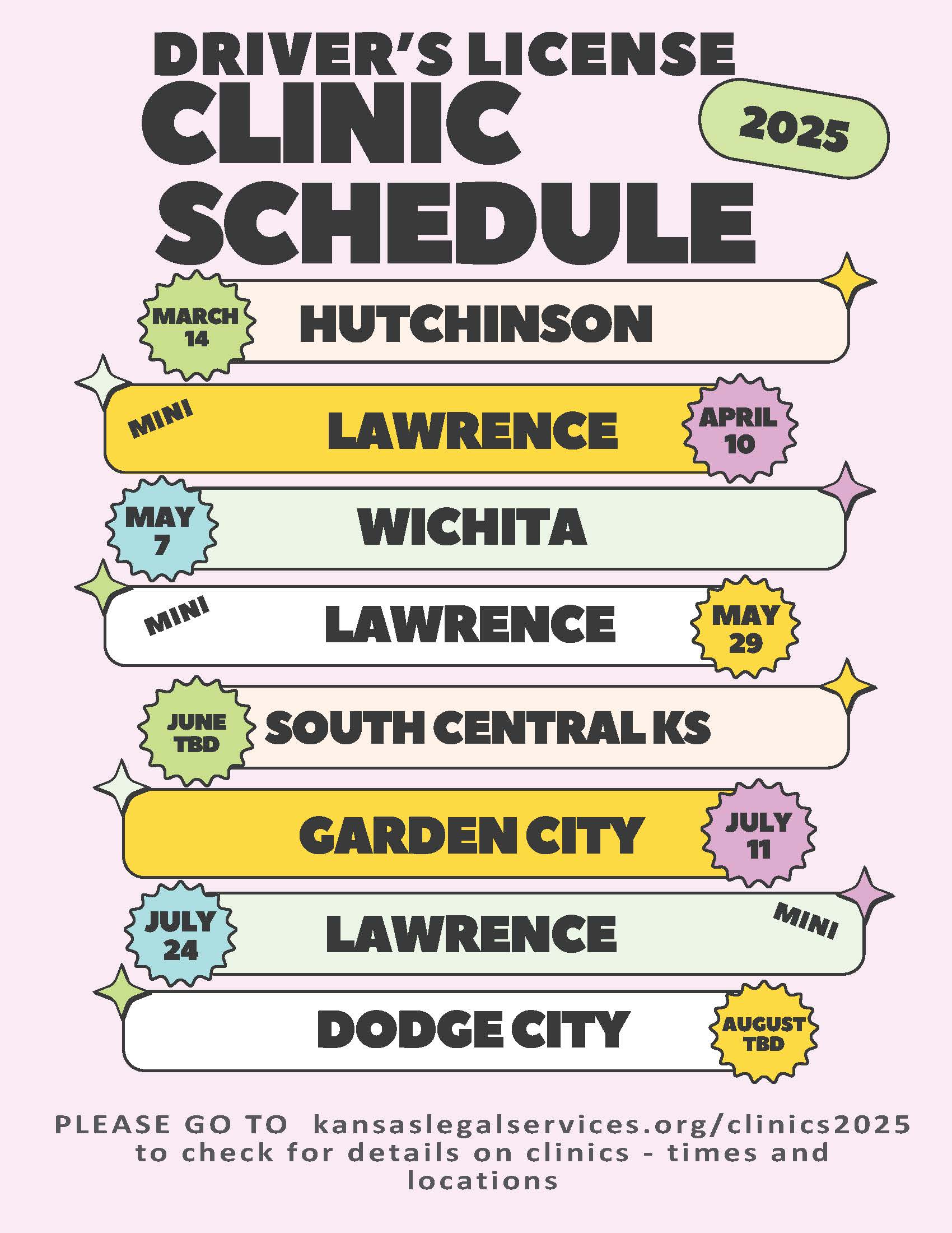 DL clinic schedule 