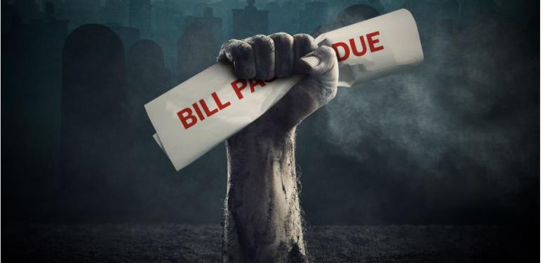 zombie debt holding bill due